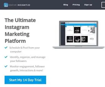 Socialinsight.io(Schedule & manage your Instagram posts) Screenshot