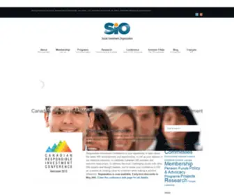 Socialinvestment.ca(Social Investment Organization) Screenshot