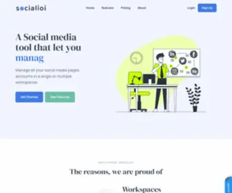 Socialioi.com(Social Media Marketing & Management Tool) Screenshot