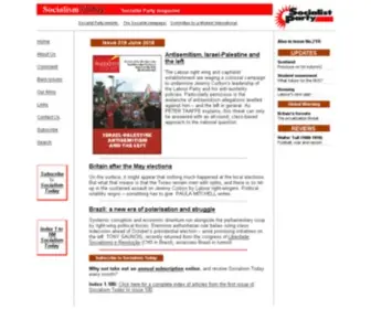 Socialismtoday.org(Socialist Party magazine) Screenshot