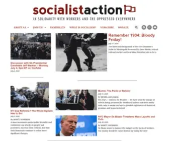 Socialistaction.org(Socialist Action) Screenshot
