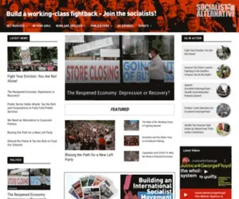 Socialistalternative.org(Socialist Alternative) Screenshot