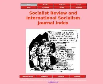 Socialistreviewindex.org.uk(Socialist Review and International Socialism Journal Index) Screenshot