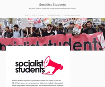 Socialiststudents.org.uk(Fighting for free education) Screenshot