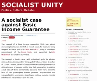 Socialistunity.com(Debate & analysis for activists & trade unionists) Screenshot