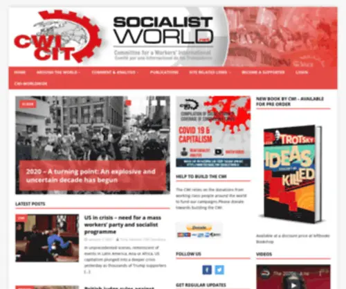 SocialistWorld.org(CWI) Screenshot