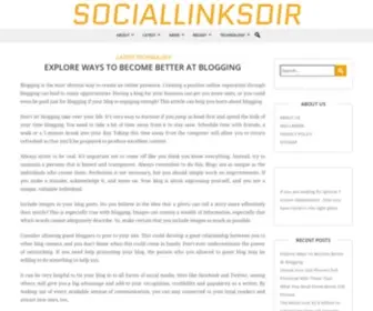 Sociallinksdir.com(The Leading Social Links DIR Site on the Net) Screenshot