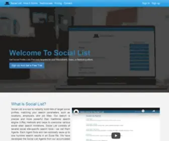 Sociallist.io(Sociallist) Screenshot