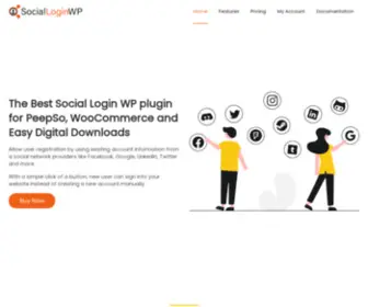 Socialloginwp.com(Social Login WP) Screenshot