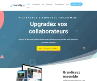 Socially-UP.com(Plateforme d'Employee Engagement) Screenshot