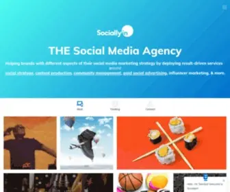 Sociallyin.com(Social Media Agency) Screenshot