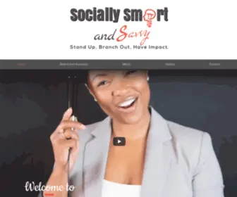 Sociallysmartandsavvy.com(Social Media Personality l Socially Smart and Savvy l Atlanta) Screenshot