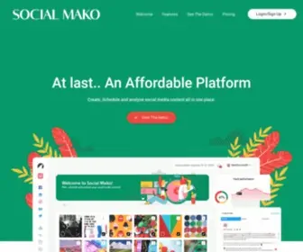 Socialmako.com(Build your audience and grow your brand on social media. Plan and schedule thumb) Screenshot