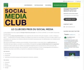 Socialmediaclub.fr(Page d’accueil) Screenshot