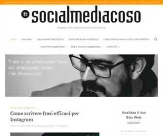 Socialmediacoso.it(Blogging, SEO Copywriting, Digital Marketing) Screenshot