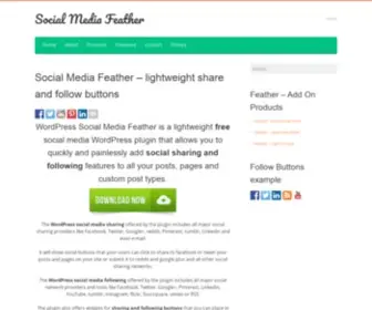 Socialmediafeather.com(Social Media Feather) Screenshot