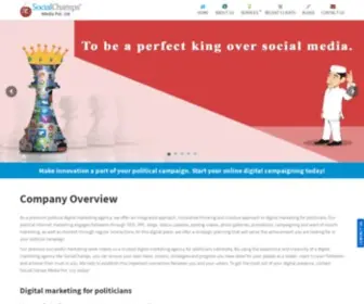 Socialmediaforpoliticians.com(Political Digital Marketing) Screenshot