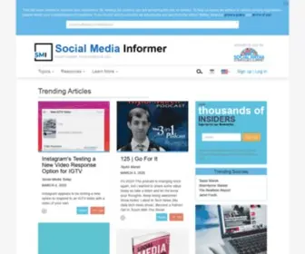 Socialmediainformer.com(Social Media Informer) Screenshot