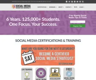 Socialmediamarketinguniversity.com(Social Media Marketing University) Screenshot