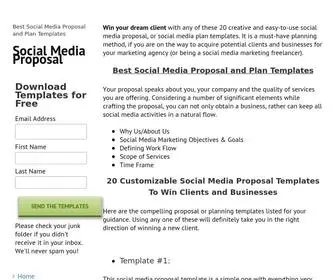 Socialmediaproposal.com(Social Media Proposal) Screenshot