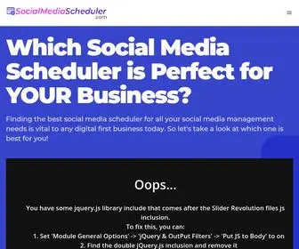 Socialmediascheduler.com(Social Media Manager) Screenshot