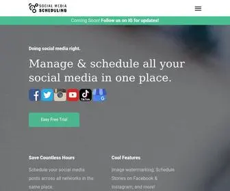 Socialmediascheduling.com(Social Media Scheduling) Screenshot