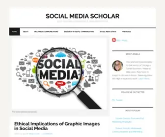 Socialmediascholar.com(Cultivating experience and expertise) Screenshot