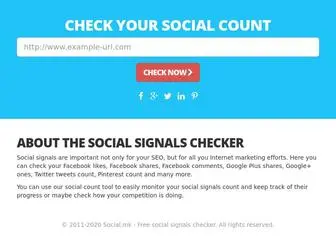 Social.mk(Social Count Checker) Screenshot