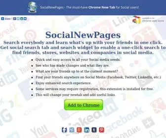 Socialnewpages.com(Search your friends online) Screenshot