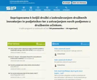 Socialni-Inovatorji.si(Socialni inovatorji prihodnosti) Screenshot