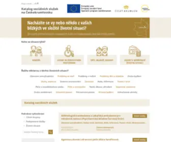 Socialnisluzbyck.cz(Katalog sociálních služeb na Českokrumlovsku) Screenshot
