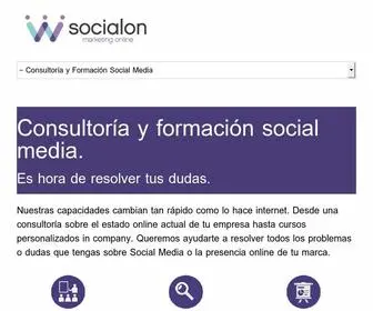 Socialon.es(Consultoría y Formación Social Media) Screenshot