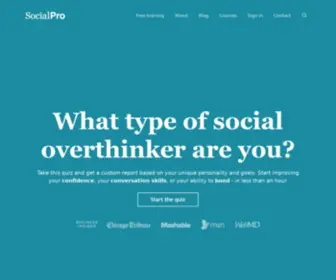 Socialpronow.com(SocialSelf, formerly SocialPro) Screenshot