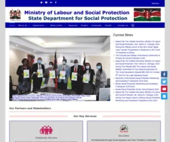 Socialprotection.go.ke(Social Protection Website) Screenshot