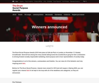Socialpurposeawards.com(The Drum Social Purpose Awards) Screenshot