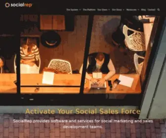 Socialrep.com(Social Sales Activation) Screenshot