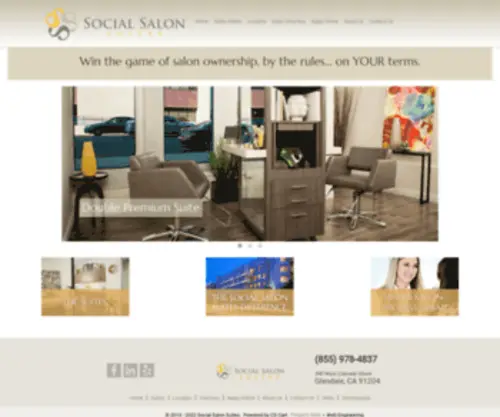 Socialsalonsuites.com(Social Salon Suites) Screenshot