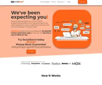 Socialsavvi.org(Social Media Marketing Apps) Screenshot