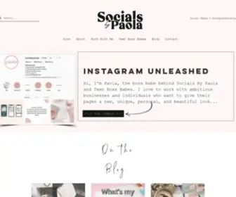 Socialsbypaola.com(Paola Ochoa) Screenshot