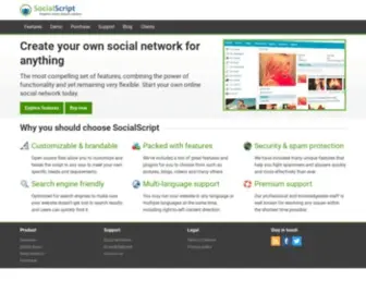Socialscript.com(Powerful Social Network Software) Screenshot