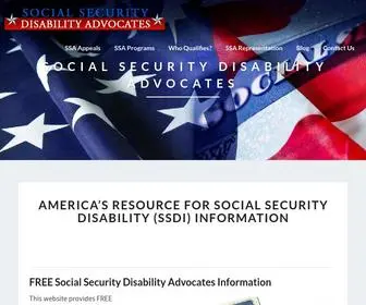 Socialsecuritydisabilityadvocatesusa.com(SSDI and Benefits Help) Screenshot