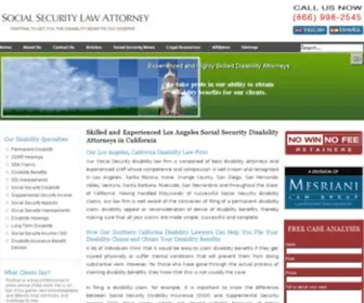 Socialsecuritylawattorney.com(Los Angeles Disability Attorney) Screenshot