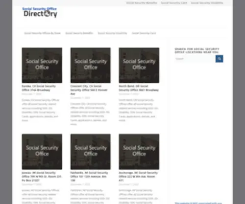 Socialsecurityoffice.directory(Social Security Office Locations) Screenshot