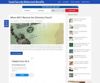 Socialsecurityretire.org(Social Security Benefits Information) Screenshot