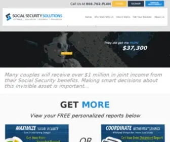 Socialsecuritysolutions.com(Get more Social Security benefits with Social Security Solutions) Screenshot