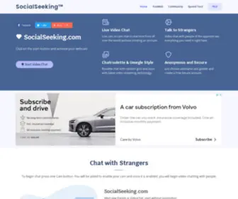 Socialseeking.com(Social Search Engine) Screenshot