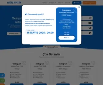 Socialsepetim.com(Kaliteli Sosyal Medya Hizmetleri) Screenshot