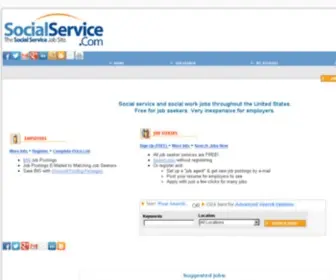 Socialservice.com(Jobs in Social Services) Screenshot