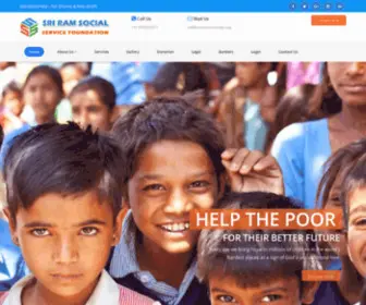 Socialserviceindia.org(Sri Ram Social Service Foundation) Screenshot