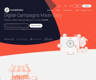 Socialshaker.com(Solution création jeu marketing interactif en SaaS) Screenshot